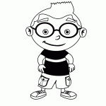 דף צביעה ליאו מנהיג חבורת איינשטיין