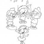 דף צביעה תזמורת חבורת איינשטיין