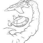 מטוס חג מעל ספינת החלל