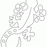 דף צביעה לטאה בעלת אצבעות עבות דף צביעה לטאה בעלת אצבעות עבות