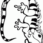 דף צביעה חיוך של לטאה דף צביעה חיוך של לטאה