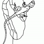 דף צביעה לטאה מציצה מן הסלע דף צביעה לטאה מציצה מן הסלע