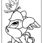 דף צביעה לוני טונס הציפור והפרפר