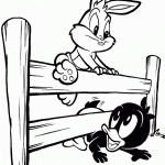 דף צביעה באגס באני ודאפי דאק