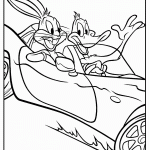 באגס באני ודאפי דאק דוהרים במכונית