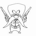 סם הבוקר אוחז בשני אקדחים