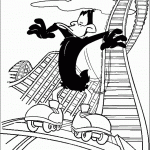 דף צביעה דאפי דאק על גלגיליות