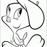 דף צביעה טוויטי הציפור