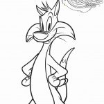 דף צביעה סילבסטר החתול