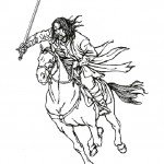 דף צביעה שר הטבעות - אראגורן