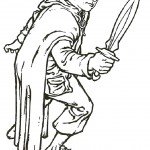 דף צביעה שר הטבעות  -ההוביט סם