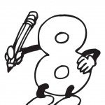 דף צביעה המספר 8