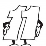 דף צביעה מספר 11 בעיטור ידיים אוחזות