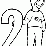 דף צביעה מספר 2 בעיטור דובון