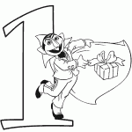 דף צביעה מספר 1 בעיטור רחוב סומסום