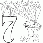 דף צביעה מספר 7 בעיטור רחוב סומסום