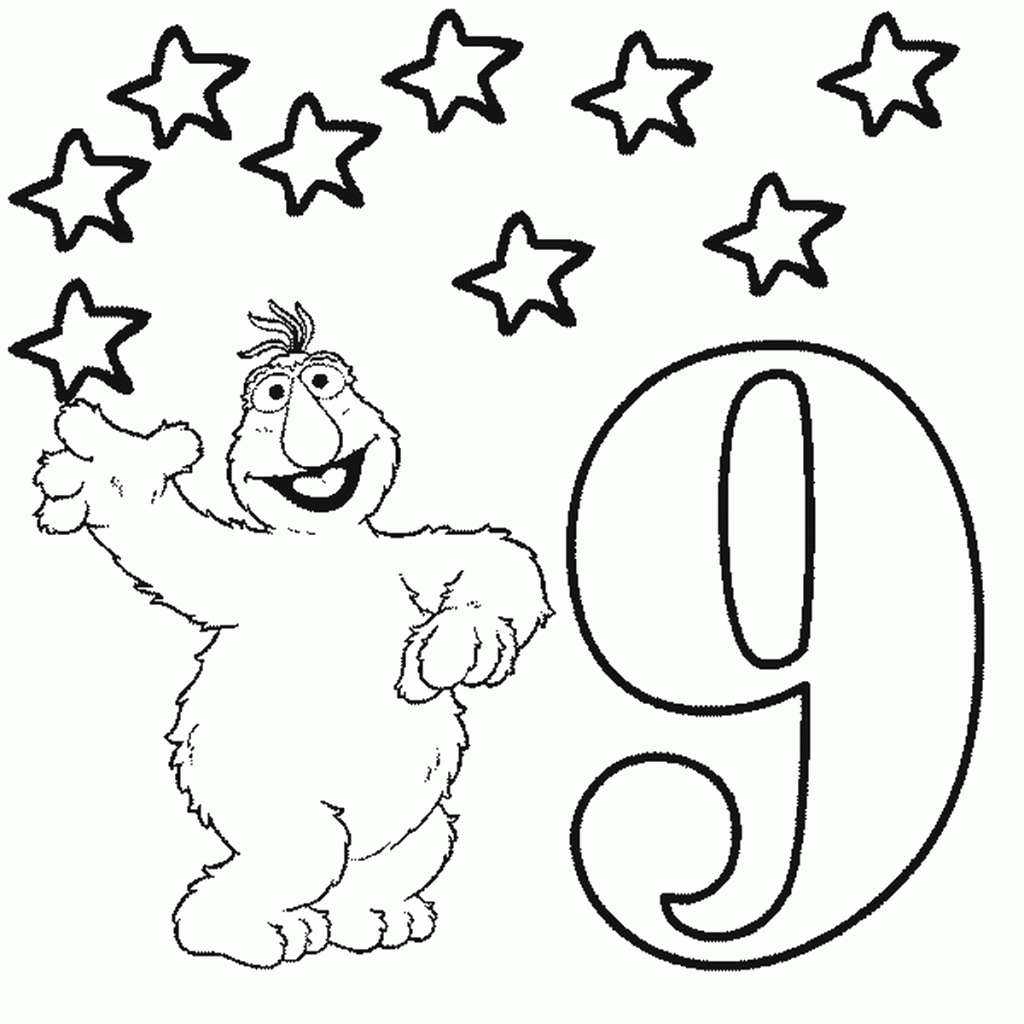 דף צביעה מספר 9 בעיטור רחוב סומסום