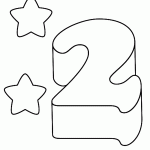דף צביעה מספר 2 עם כוכבים