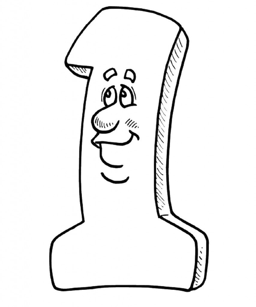 דף צביעה מספר 1 עם פרצוף
