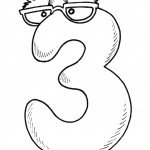 דף צביעה מספר 3 עם פרצוף