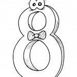 דף צביעה מספר 8 עם פרצוף