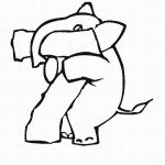 דף צביעה מספר 7 בעיטור פילון