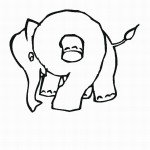 דף צביעה מספר 9 בעיטור פילון