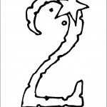 דף צביעה מספר 2 בעיטור כוכב