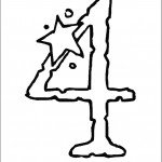 דף צביעה מספר 4 בעיטור כוכב