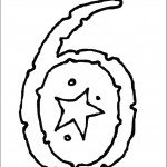 דף צביעה מספר 6 בעיטור כוכב