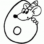 דף צביעה מספר 6 בעיטור יום הולדת