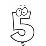 דף צביעה מספר 5 בעיטור עיניים