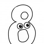 דף צביעה מספר 8 בעיטור עיניים