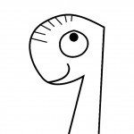 דף צביעה מספר 9 בעיטור עין