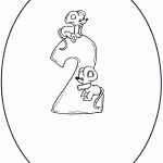 דף צביעה מספר 2 בעיטור עכברים