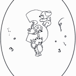 דף צביעה מספר 3 בעיטור בעלי חיים