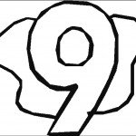 דף צביעה מספר 9 גדול ומקושט