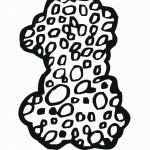 דף צביעה מספר 1 בעיטור עיגולים