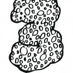 דף צביעה מספר 3 בעיטור עיגולים