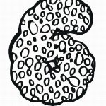 דף צביעה מספר 6 בעיטור עיגולים