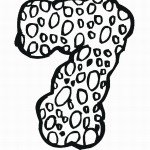 דף צביעה מספר 7 בעיטור עיגולים