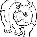 דף צביעה קרנף זועם דף צביעה קרנף זועם