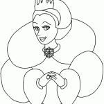 דף צביעה מלכת השלג 14