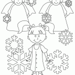 דף צביעה מלכת השלג 13