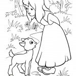 דף צביעה מלכת השלג 7