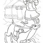 דף צביעה מלכת השלג 3