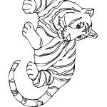 דף צביעה לביאה במנוחה