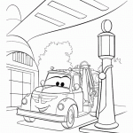 מכונית בתחנת הדלק לצורך תדלוק המטוס