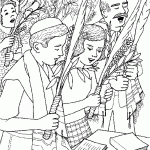 דף צביעה לסוכות 1