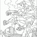 דף צביעה מילו, קידה ואודרי מטיילים ביבשה